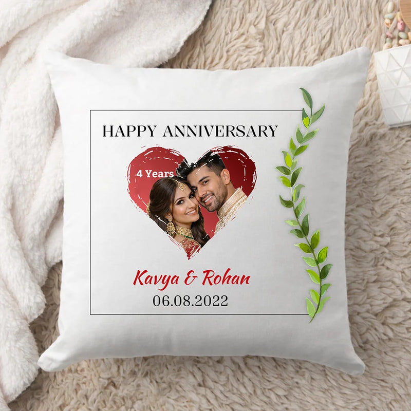 Personalized Anniversary Romantic Soft Cushion Gift