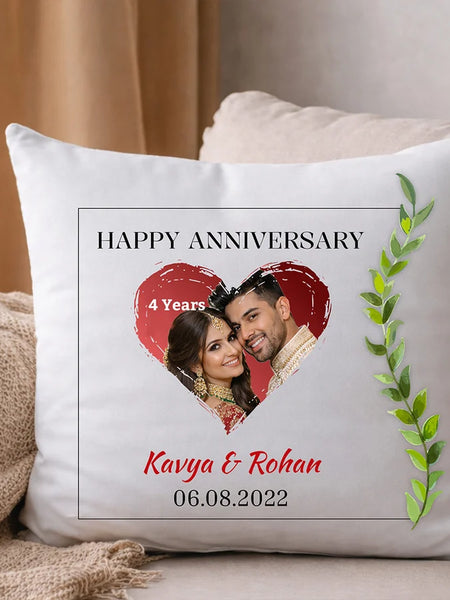 Personalized Anniversary Romantic Soft Cushion Gift