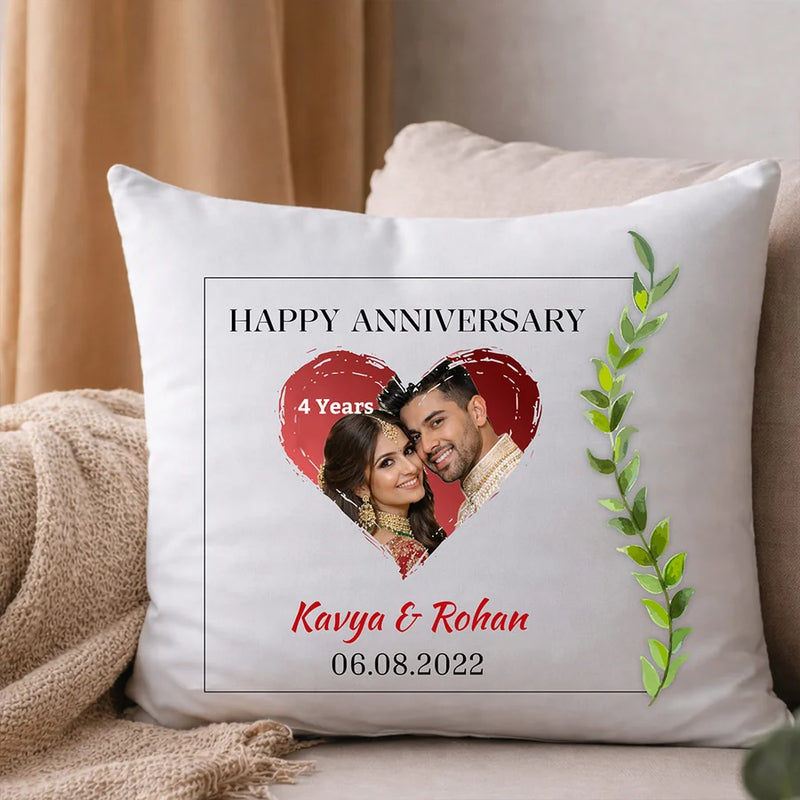Personalized Anniversary Romantic Soft Cushion Gift