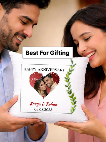 Personalized Anniversary Romantic Soft Cushion Gift