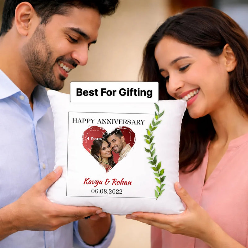Personalized Anniversary Romantic Soft Cushion Gift