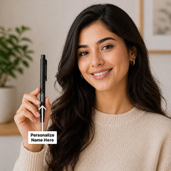 Personalized Black Pen | Sleek Writing Gift for Professionals & Students