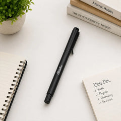 Personalized Black Pen | Sleek Writing Gift for Professionals & Students