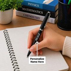 Personalized Matte Black Pen | Elegant Writing Gift for Professionals