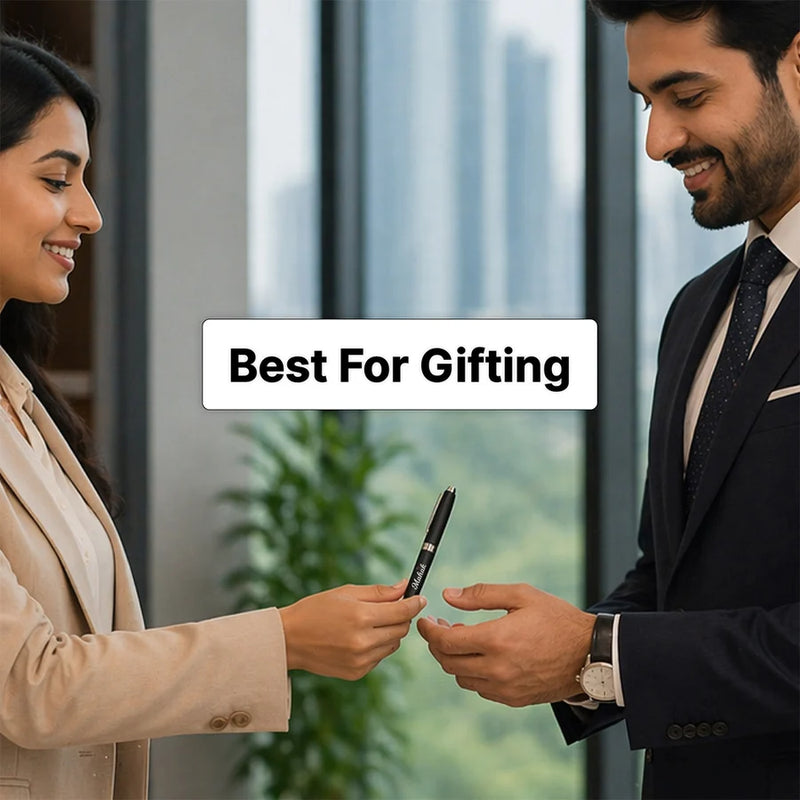 Personalized Matte Black Pen | Elegant Writing Gift for Professionals