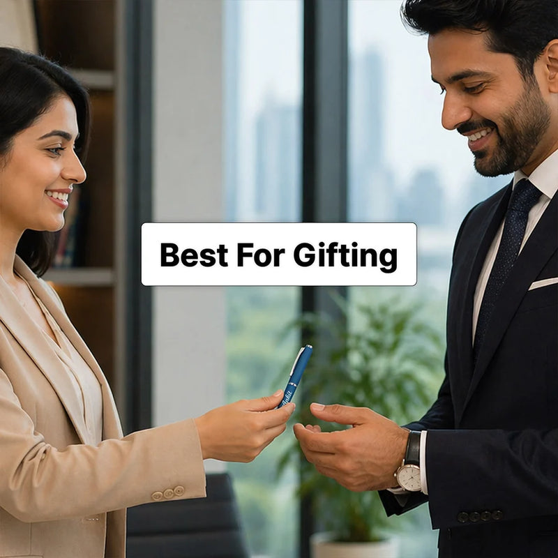 Personalized Matte Blue Pen | Premium Writing Gift for Professionals