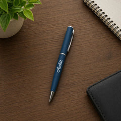 Personalized Matte Blue Pen | Premium Writing Gift for Professionals
