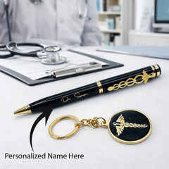 Personalized Doctor Pen & Keychain Gift Set
