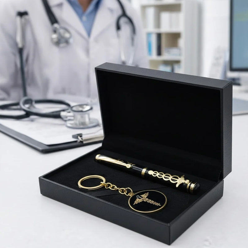 Personalized Doctor Pen & Keychain Gift Set