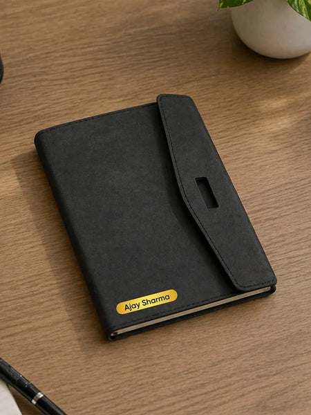 Personalized Premium Leather Diary Organizer | Executive Office Notebook Gift for Men