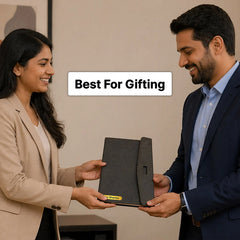 Personalized Premium Leather Diary Organizer | Executive Office Notebook Gift for Men