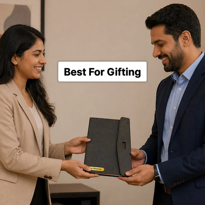 Personalized Premium Leather Diary Organizer | Executive Office Notebook Gift for Men
