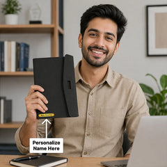 Personalized Premium Leather Diary Organizer | Executive Office Notebook Gift for Men