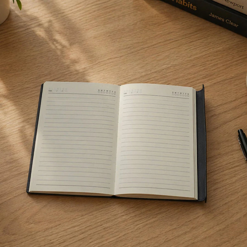 Personalized Premium Leather Diary Organizer | Executive Office Notebook Gift for Men