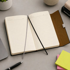 A5 Woven Vegan Leather Diary – Personalized with Name