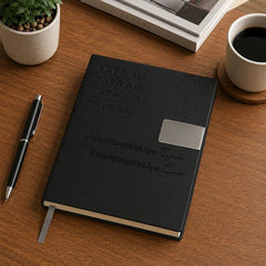 Personalized Executive Diary with Custom Text Engraving | Premium Hardbound Journal Gift for Professionals, Office Use & Corporate Gifting -A5