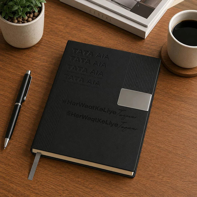 Personalized Executive Diary with Custom Text Engraving | Premium Hardbound Journal Gift for Professionals, Office Use & Corporate Gifting -A5