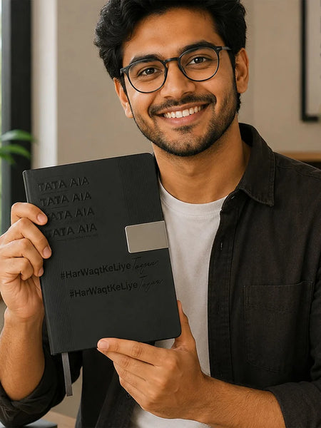 Personalized Executive Diary with Custom Text Engraving | Premium Hardbound Journal Gift for Professionals, Office Use & Corporate Gifting -A5
