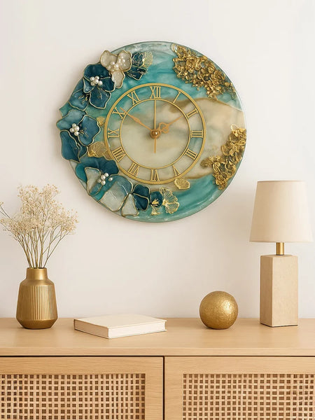 Handcrafted Luxury Resin Wall Clock