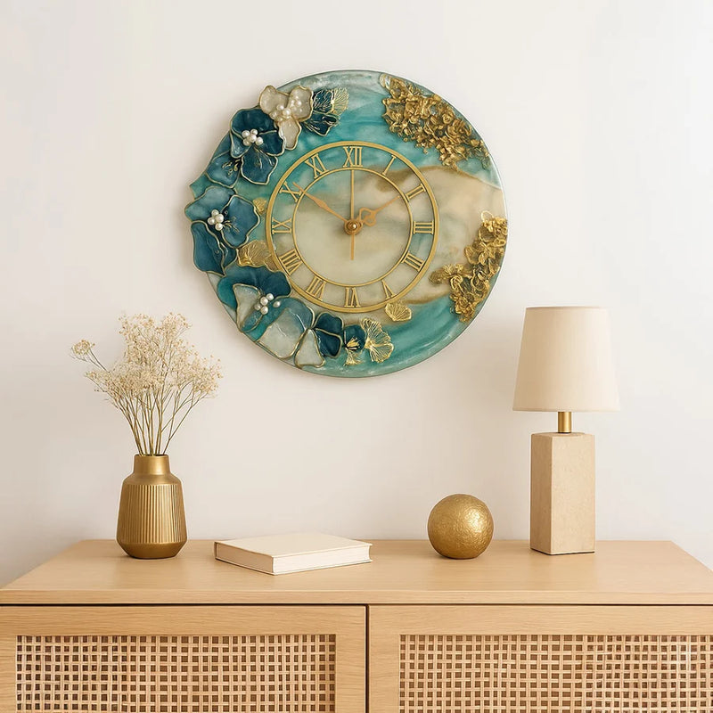 Handcrafted Luxury Resin Wall Clock