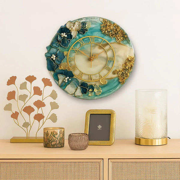 Handcrafted Luxury Resin Wall Clock