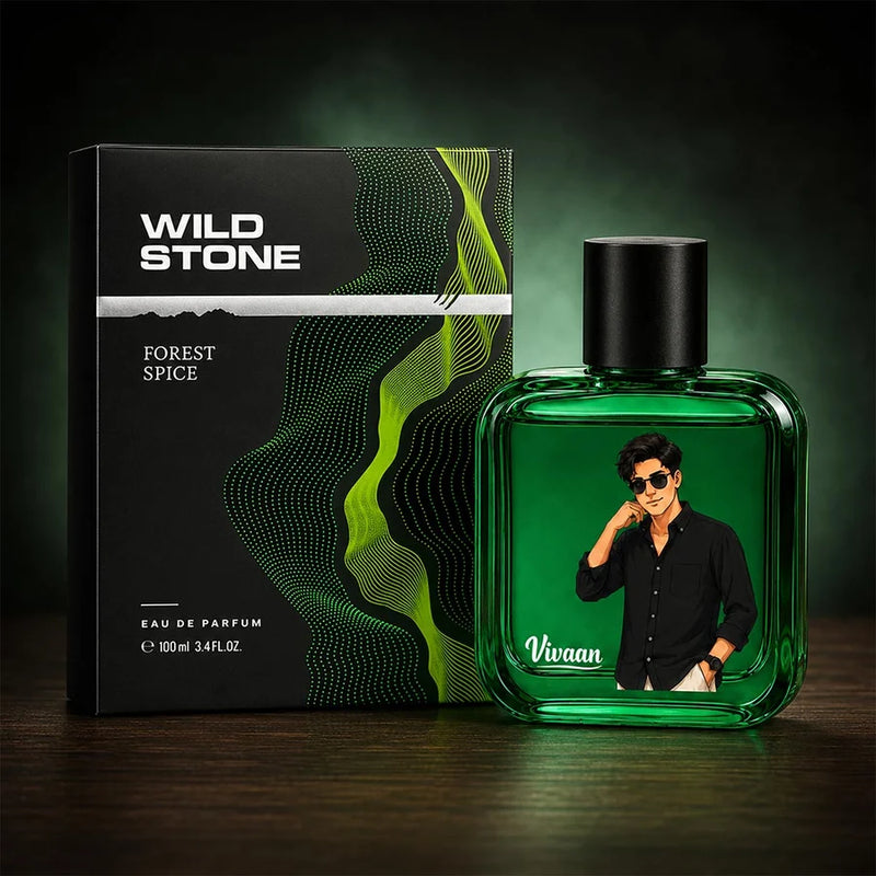 Personalized Wild Stone Forest Spice Perfume 100ml | Long-Lasting Woody Spicy Fragrance Gift