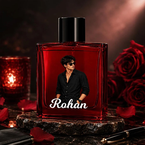 Personalized Park Avenue EDGE Eau De Parfum with Custom Photo & Name | Luxury Long-Lasting Perfume Gift for Men | 100ml