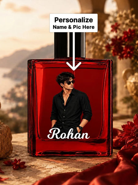 Personalized Park Avenue EDGE Eau De Parfum with Custom Photo & Name | Luxury Long-Lasting Perfume Gift for Men | 100ml
