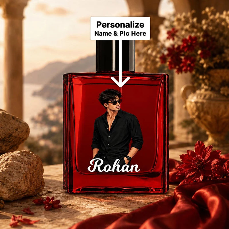 Personalized Park Avenue EDGE Eau De Parfum with Custom Photo & Name | Luxury Long-Lasting Perfume Gift for Men | 100ml