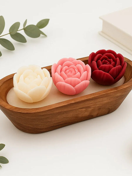 Lotus Flower Scented Candle Set