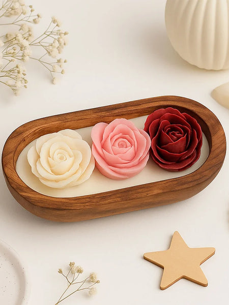 Lotus Flower Scented Candle Set