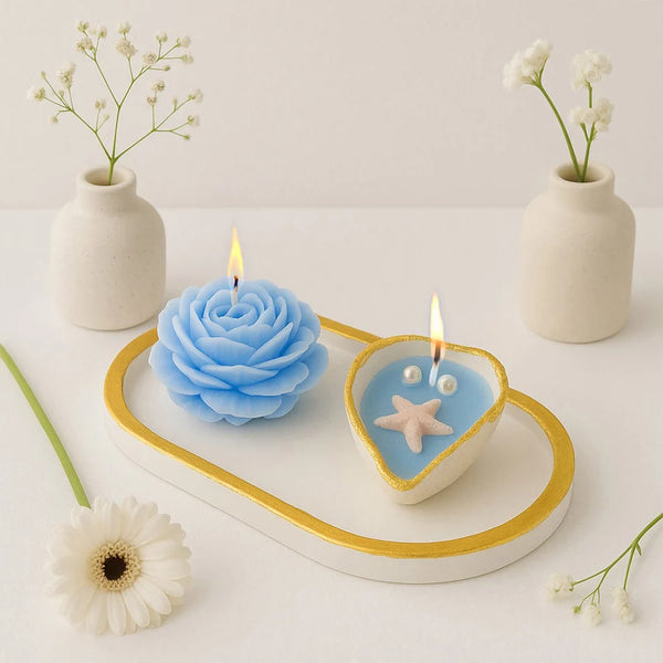 Ocean Theme Decorative Candle Set
