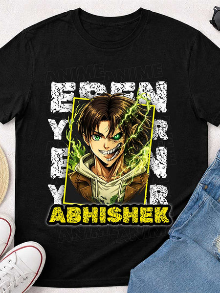 Personalized Anime Attack Style T-Shirt