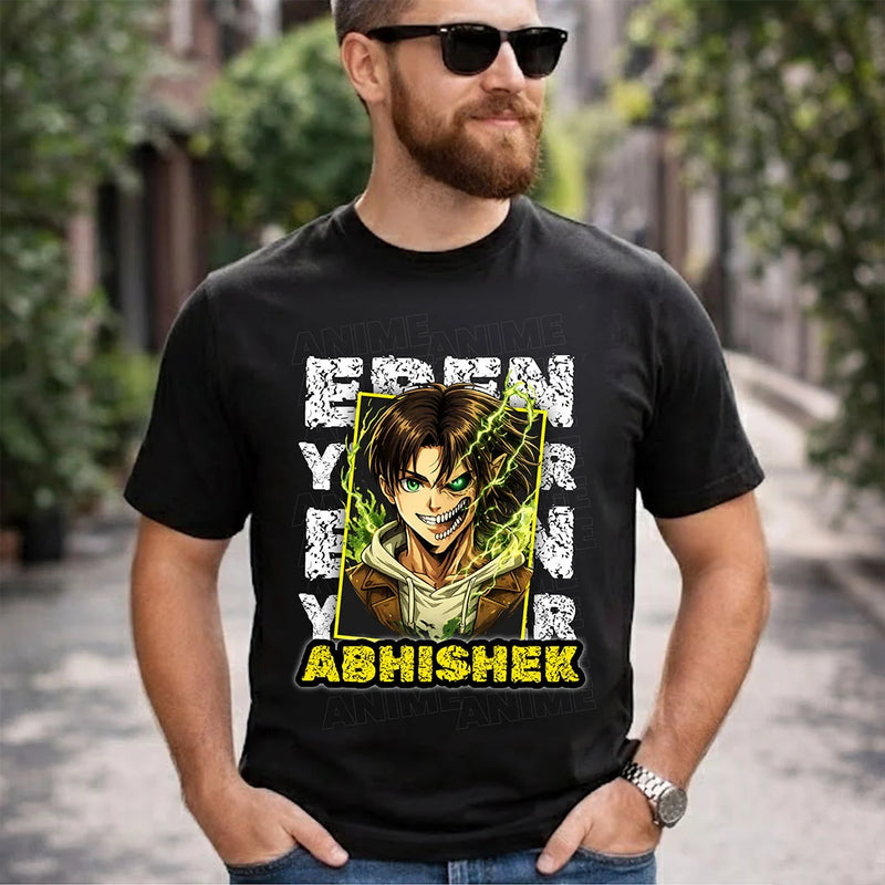 Personalized Anime Attack Style T-Shirt