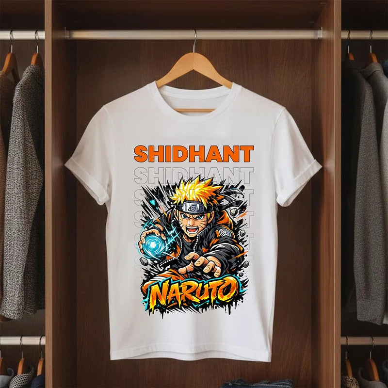 Personalized Anime Ninja Inspired Name T-Shirt