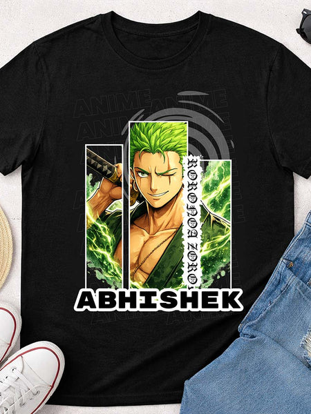 Personalized Anime Swordsman T-Shirt