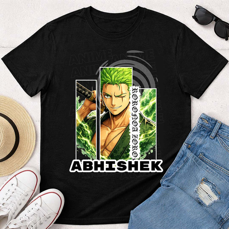 Personalized Anime Swordsman T-Shirt