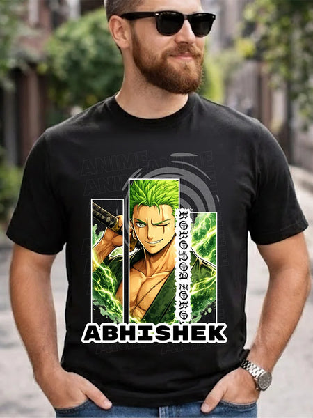 Personalized Anime Swordsman T-Shirt