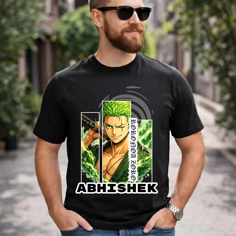 Personalized Anime Swordsman T-Shirt