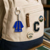 Personalized Blue Graduation Gown Acrylic Keychain 2
