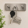 Personalized Car Shape Metal Keychain | Premium Stainless Steel Car Key Holder | Standard Size