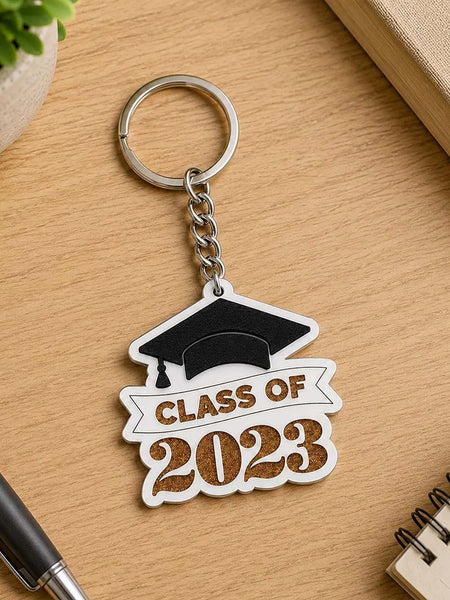 Personalized Class of Graduation Acrylic Keychain 2x3