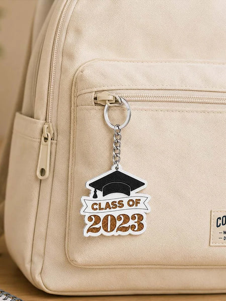Personalized Class of Graduation Acrylic Keychain 2x3