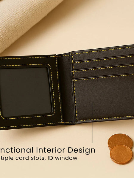 Personalized Classic Tan Leather Wallet With Name