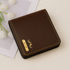 Personalized Classic Brown Leather Wallet With Name