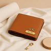 Personalized Classic Tan Leather Wallet With Name