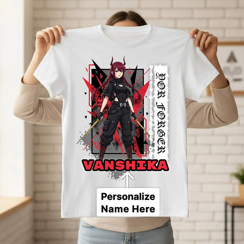 Personalized Demon Warrior Anime T-Shirt