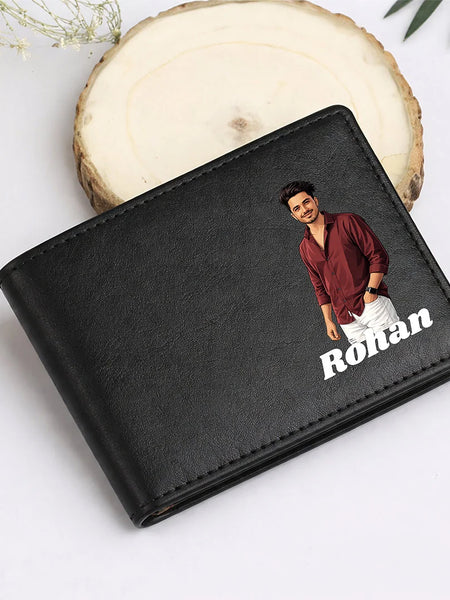 Personalized Men’s Leather Brown Wallet