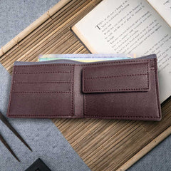 Personalized Men’s Leather Brown Wallet for Boys, Husband & Boyfriend