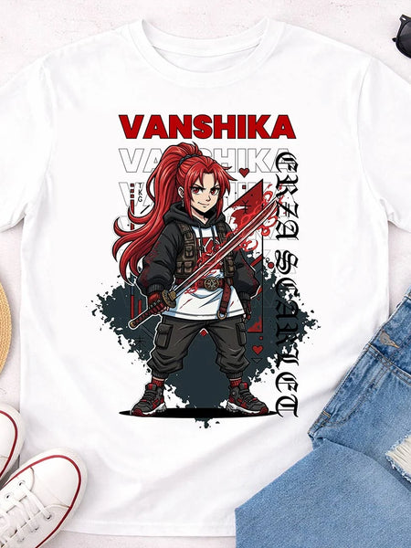 Personalized Red Samurai Anime T-Shirt